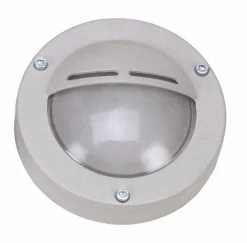 Wandlampe außen Grau Echt-Messing Glas D: 14 cm IP64 G9