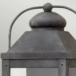 Wandlampe außen H: 45,1 cm IP44 E14 Aluminium Glas Vintage