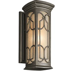 Wandlampe Außen in Bronze antik Creme IP44 ODETTE