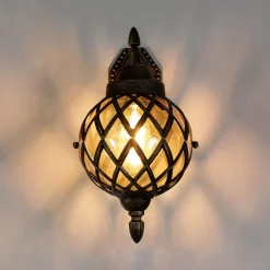 Wandlampe Außen in Kupfer antik IP44 Vintage