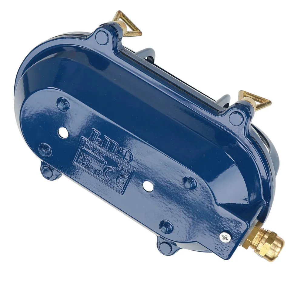 Wandlampe außen IP64 Messing Riffelglas E27 Blau Maritim