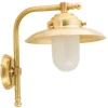 Wandlampe Außen Messing Glas Hof Maritim IP64