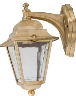 Wandlampe Außen Messing Haus Terrasse Rustikal