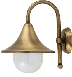 Wandlampe Außen Messing Haus Hof Maritim IP23