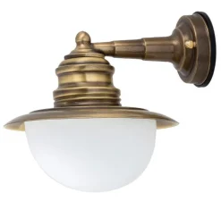 Wandlampe Außen Messing Maritim Hof rostfrei PELLA
