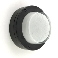 Wandlampe außen Messing massiv Glas D: 14 cm IP64 G9