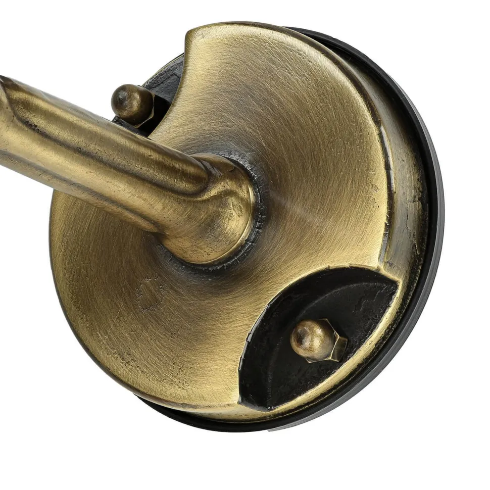 Wandlampe Außen Messing Riffelglas Hof Maritim IP64