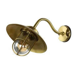 Wandlampe Außen Rustikal Messing IP43 Hof Balkon