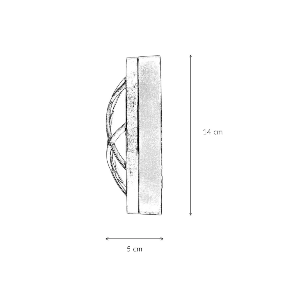 Wandlampe Außen Rustikal Nickel Echt-Messing rund