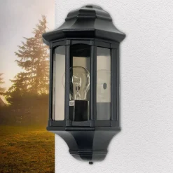 Wandlampe Außen Schwarz Vintage IP44 wetterfest