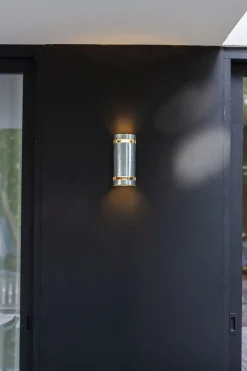 Wandlampe außen Up Down H:25,4 cm IP54 GU10 in Zink