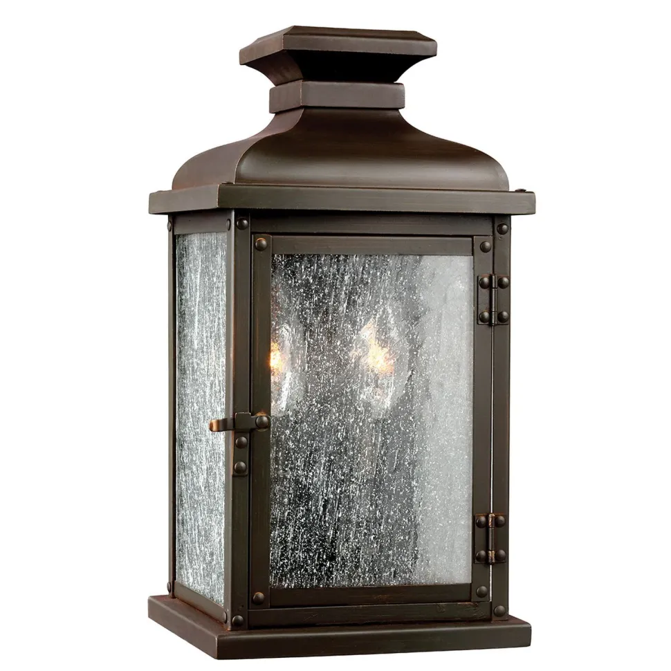 Wandlampe Außen Vintage Kupfer antik eckig IP44