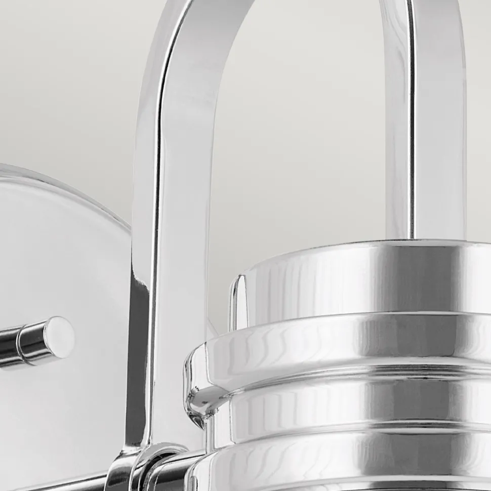 Wandlampe Bad Chrom mit LED G9 IP44 3000 K Glas Metall