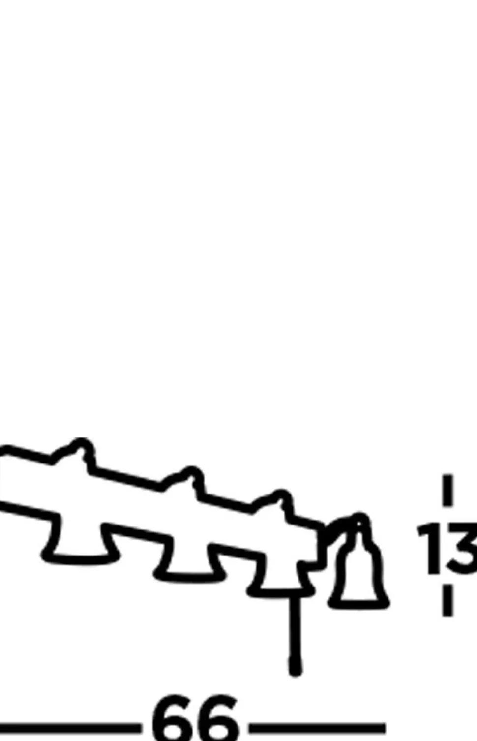 Wandlampe Bad mit Schalter schwenkbar IP44 66 cm lang