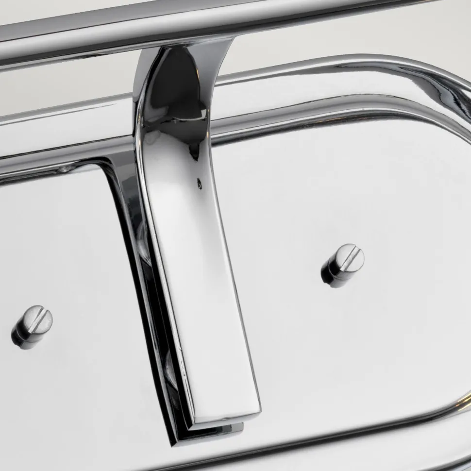 Wandlampe Badezimmer B: 37,4 cm IP44 E27 in Chrom