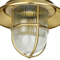 Wandlampe BOLOS Messing IP64 Maritime Laterne
