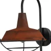 Wandlampe Braun PRATO Schirmgitter Ø25cm Industrie