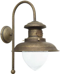 Wandlampe Bronze Antik Al Mare aus Echt-Messing