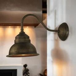 Wandlampe Bronze Antik Echt-Messing Oslo