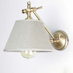 Wandlampe Bronze Hell aus Echt-Messing Snodo