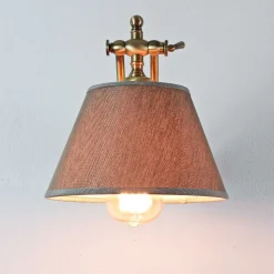 Wandlampe Bronze Hell aus Echt-Messing Snodo