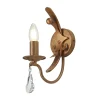 Wandlampe CAMELOT 10 Gold Kristall B:10cm Lampe