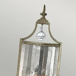 Wandlampe CANDELA 7 in Silber Kerzenform Lampe