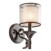 Wandlampe CANELADO Bronze Design Lampe Wohnzimmer