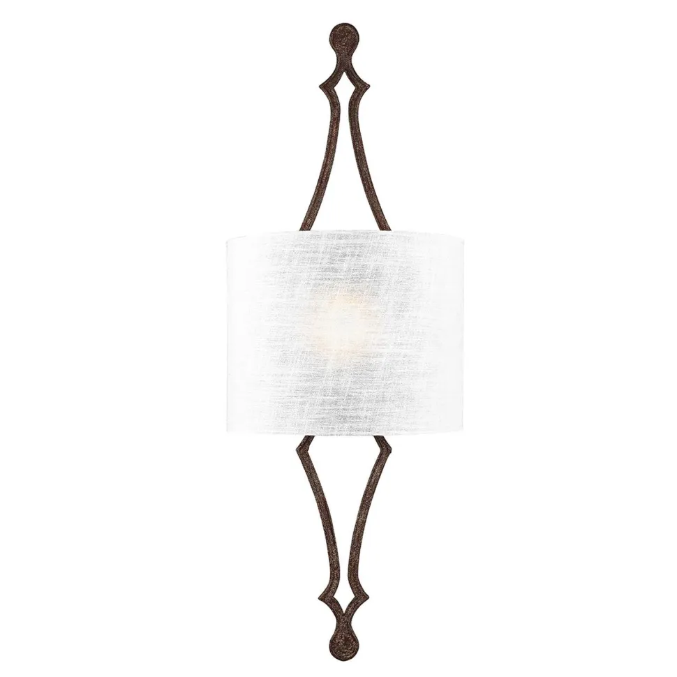 Wandlampe CARO Eisen Antik B:29cm Vintage Leuchte