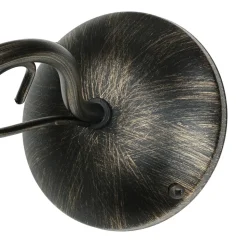 Wandlampe DELMARE Shabby Braun antik Wohnzimmer