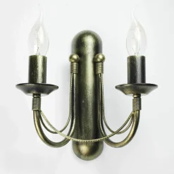 Wandlampe E14 Metall Rustikal 2-flammig ARES