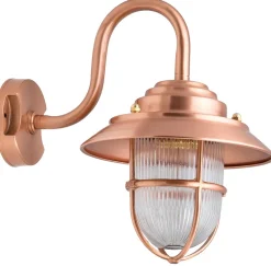 Wandlampe Echt-Messing IP64 Maritim in Kupfer