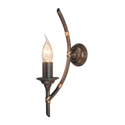 Wandlampe FARGESIA Bambus Design Metall E14 Flur