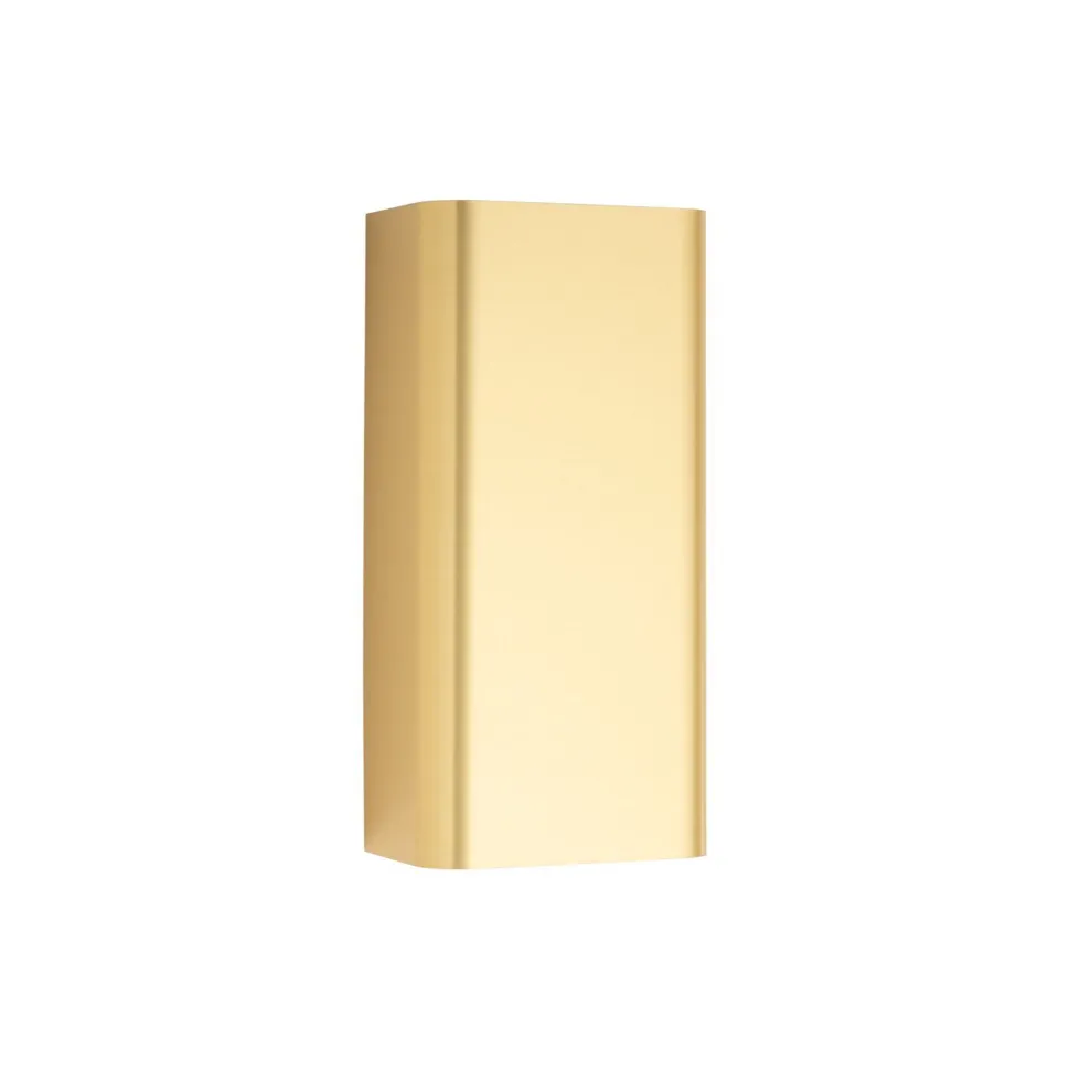 Wandlampe 2-flammig Up Down in Gold GU10 flach Wand Treppe