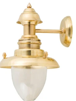 Wandlampe FYLI Messing Glas Maritim außen elegant