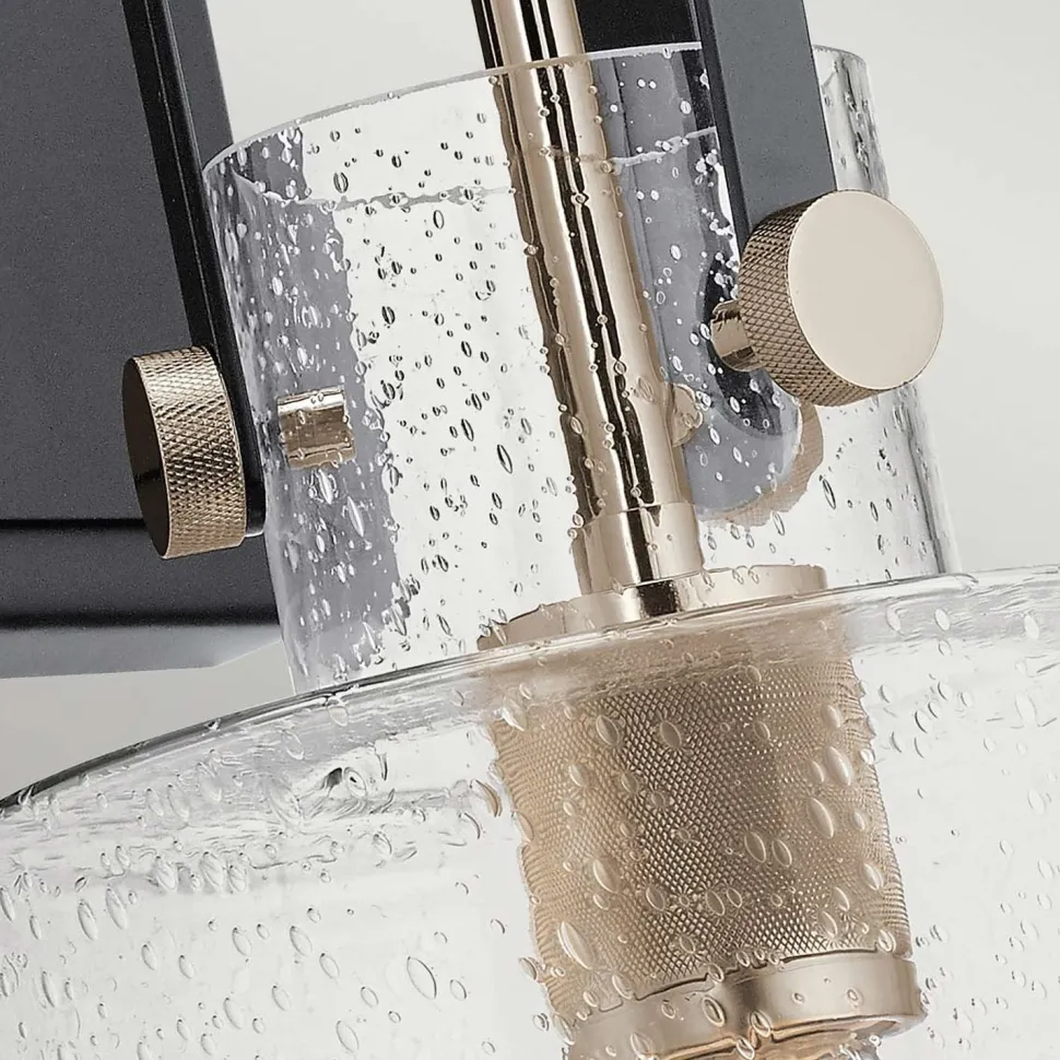 Wandlampe Glas Metall E27 42,1 cm hoch DEIRA