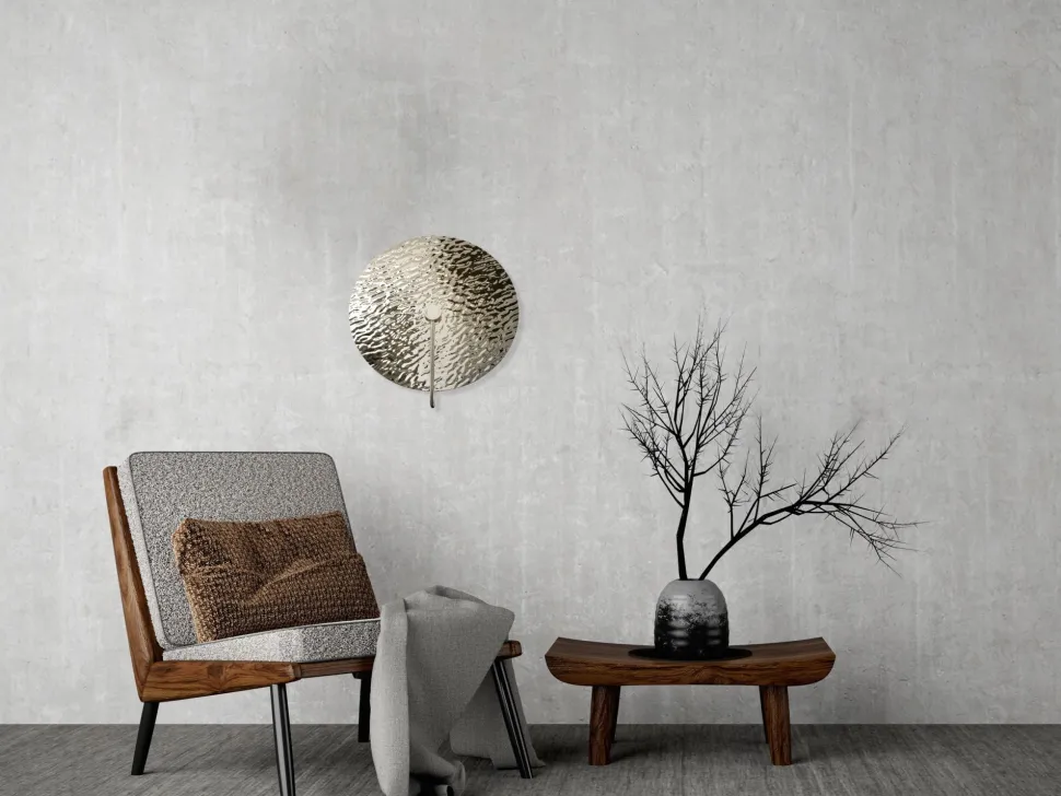 Wandlampe Glas Metall G9 Ø 40 cm H: 44,5 cm Chrom rund