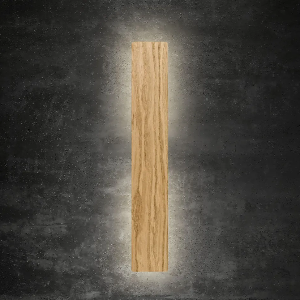 Wandlampe Holz 50 cm lang indirektes Licht Modern