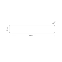 Wandlampe Holz 50 cm lang indirektes Licht Modern