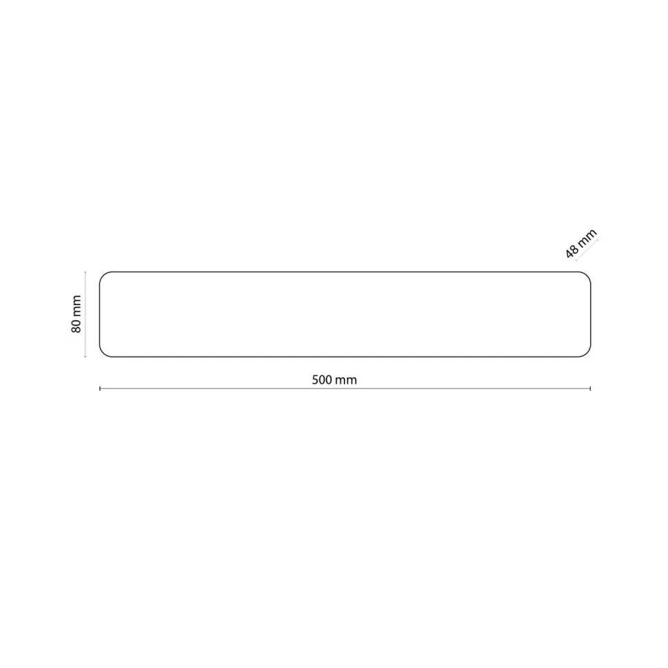 Wandlampe Holz 50 cm lang indirektes Licht Modern