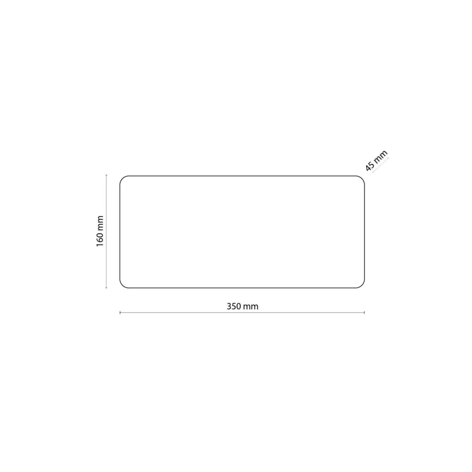 Wandlampe Holz eckig 35 cm flach Modern indirektes Licht