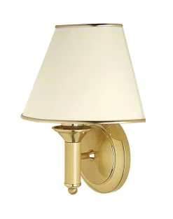 Wandlampe in Messing Gold Weiß PENELO Wohnzimmer