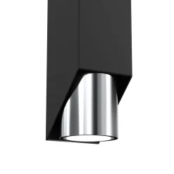 Wandlampe in Schwarz Chrom GU10 stilvoll akzentuiert