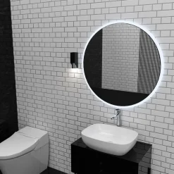 Wandlampe in Schwarz Chrom GU10 stilvoll akzentuiert