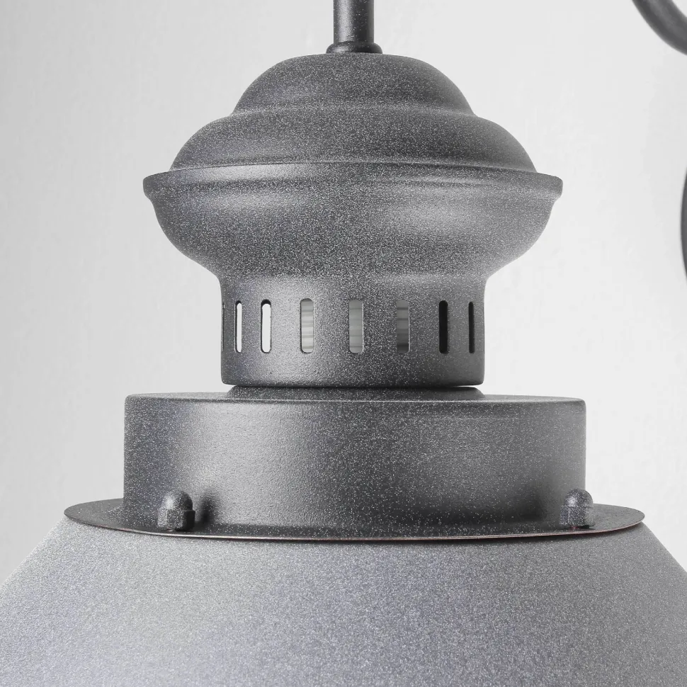 Wandlampe innen Grau Kupfer E27 Industrie Design