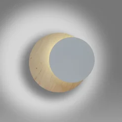 Wandlampe innen Holz Metall G9 rund indirekte