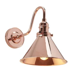 Wandlampe ISMENE in Kupfer Industrie Leseleuchte