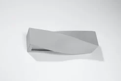 Wandlampe Keramik 42 cm lang Up Down indirekt E27 Grau