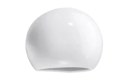 Wandlampe Keramik rund B: 17 cm klein Weiß E27 Up Down