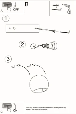 Wandlampe Keramik rund B: 17 cm klein Weiß E27 Up Down